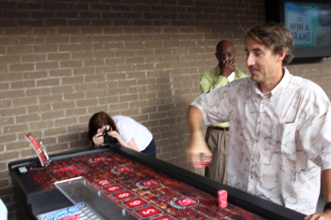 mike playing street dice